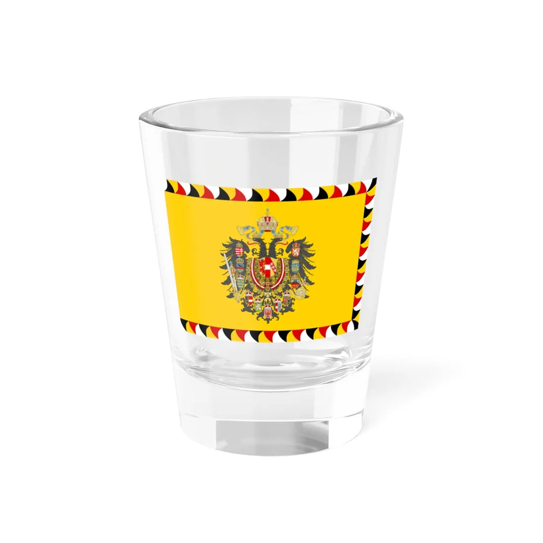 Standard of the Common Army Yellow (Austria) Shot Glass 1.5oz 1.5oz - Go Mug Yourself