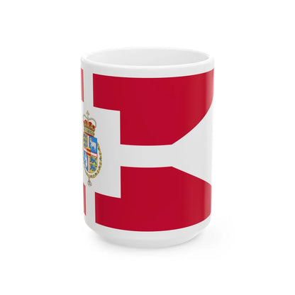 Standard of the Crown Prince of Denmark 2025 (Denmark) White Coffee Mug 15oz - Go Mug Yourself
