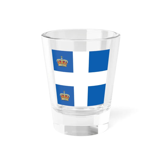 Standard of the Crown Prince of Greece 1914 pattern (Greece) Shot Glass 1.5oz 1.5oz - Go Mug Yourself