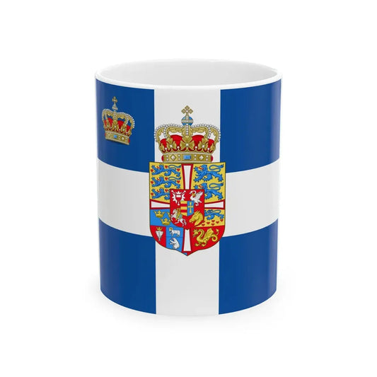 Standard of the Crown Prince of Greece 1936-1967 (Greece) White Coffee Mug 11oz - Go Mug Yourself