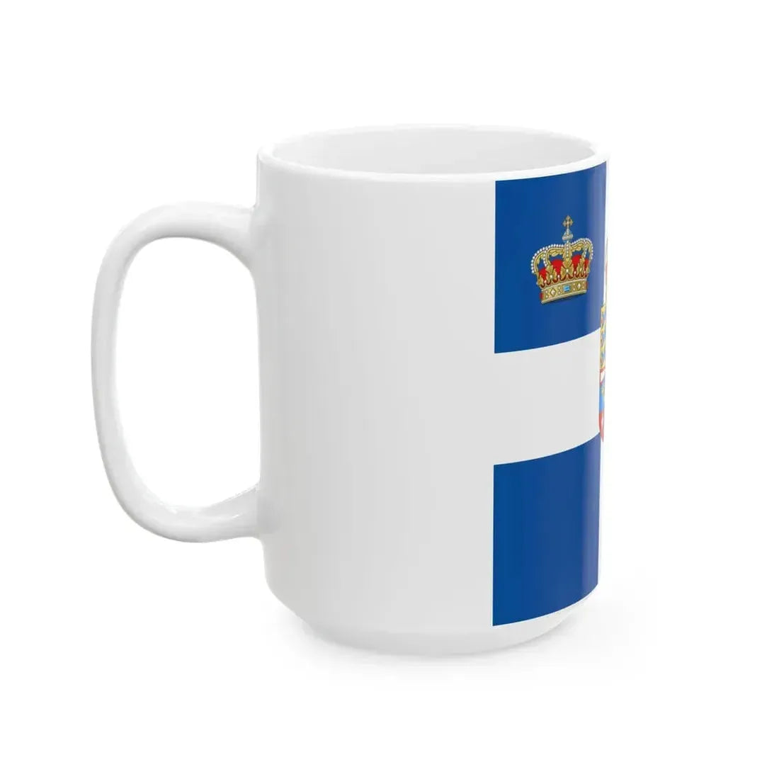 Standard of the Crown Prince of Greece 1936-1967 (Greece) White Coffee Mug - Go Mug Yourself
