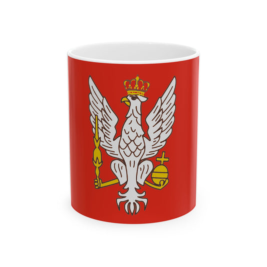 Standard of the Duchy of Warsaw (Poland) White Coffee Mug-11oz-Go Mug Yourself