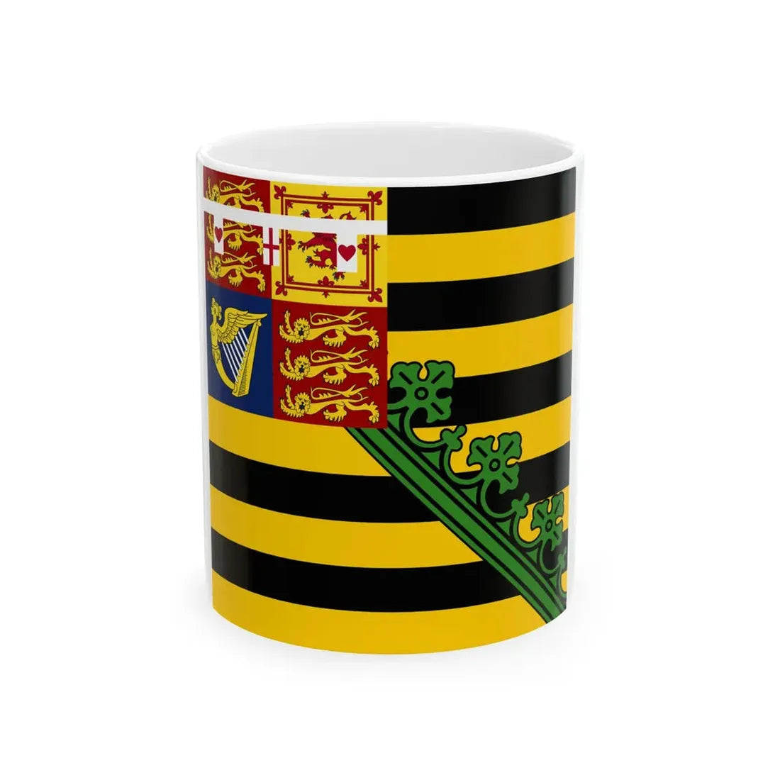 Standard of the Duke of Saxe-Coburg-Gotha (Germany) White Coffee Mug 11oz - Go Mug Yourself