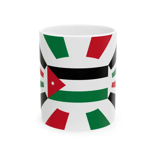 Standard of the Emir of Transjordan 1928-1939 (Jordan) White Coffee Mug 11oz - Go Mug Yourself
