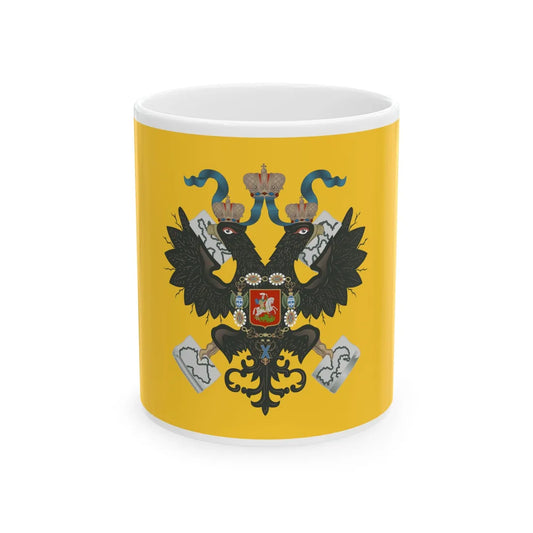 Standard of the Emperor of Russia 1858 (Russia) White Coffee Mug 11oz - Go Mug Yourself