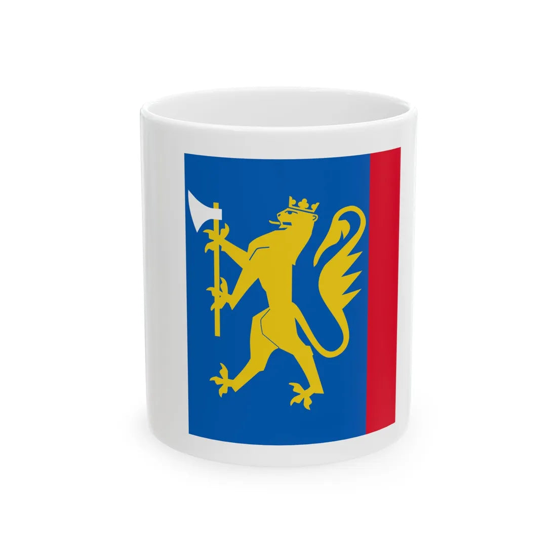 Standard of the Finnmark Home Guard District 17 (Norway) White Coffee Mug 11oz - Go Mug Yourself