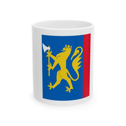 Standard of the Finnmark Home Guard District 17 (Norway) White Coffee Mug 11oz - Go Mug Yourself