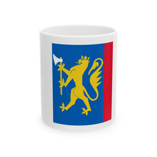 Standard of the Finnmark Home Guard District 17 (Norway) White Coffee Mug 11oz - Go Mug Yourself