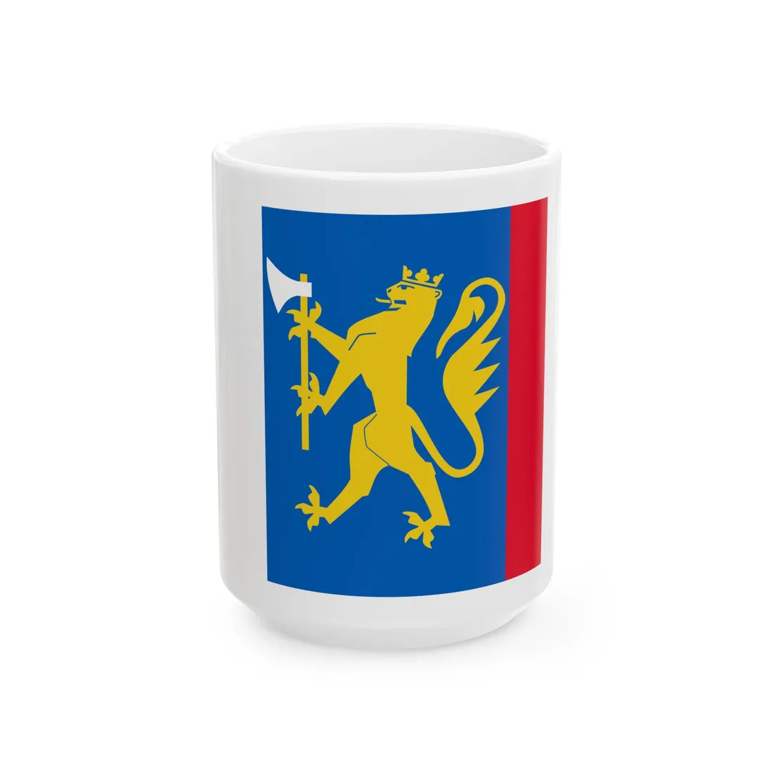 Standard of the Finnmark Home Guard District 17 (Norway) White Coffee Mug 15oz - Go Mug Yourself