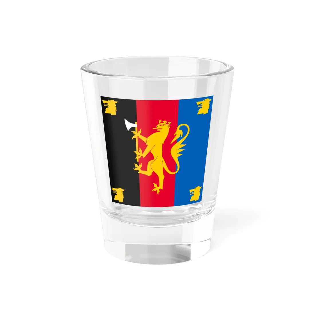 Standard of the Finnmark Regiment (Norway) Shot Glass 1.5oz 1.5oz - Go Mug Yourself