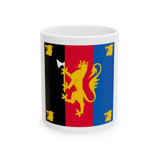 Standard of the Finnmark Regiment (Norway) White Coffee Mug 11oz - Go Mug Yourself