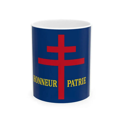 Standard of the Free French Government of Chad 1940-1942 (Chad) White Coffee Mug 11oz - Go Mug Yourself