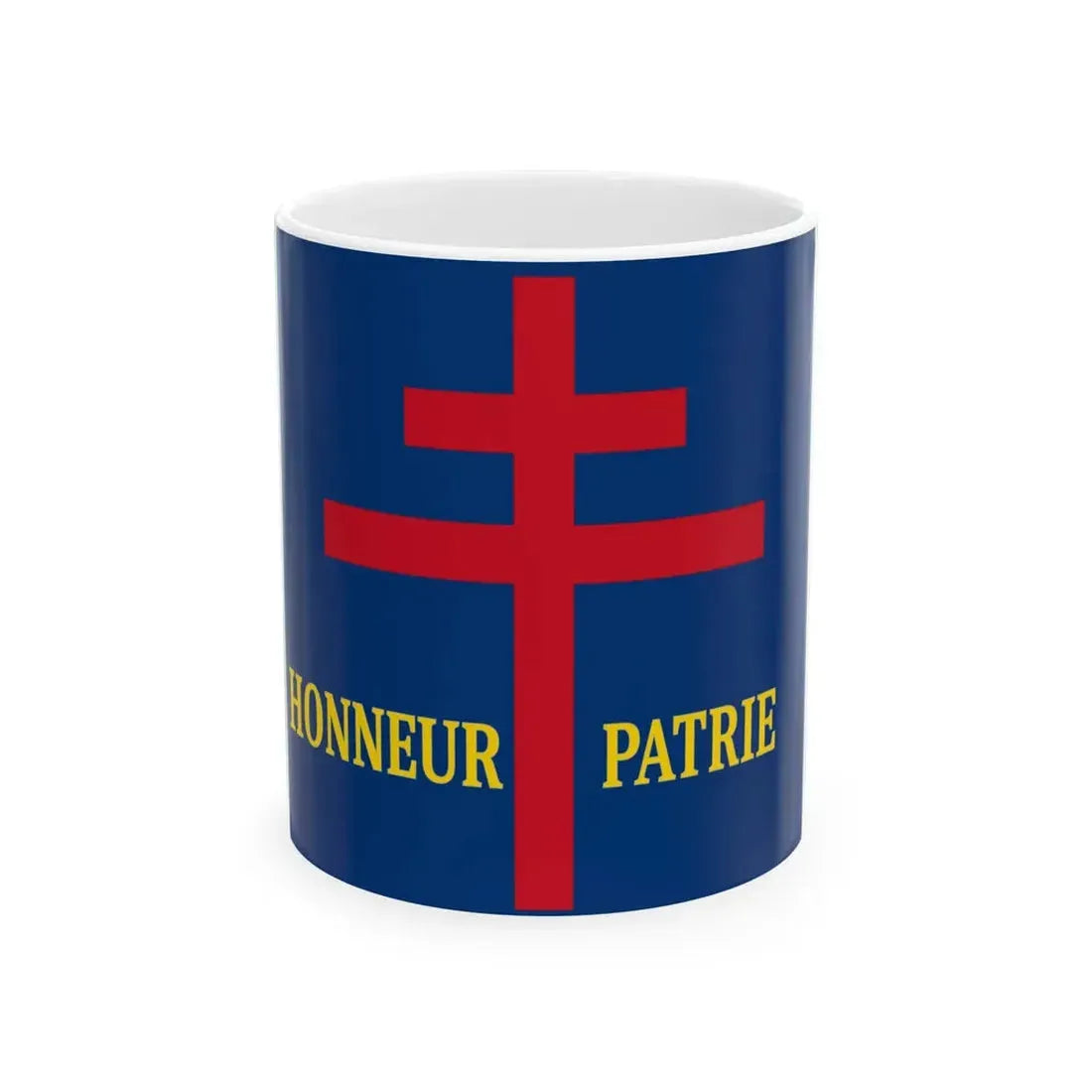 Standard of the Free French Government of Chad 1940-1942 (France) White Coffee Mug 11oz - Go Mug Yourself