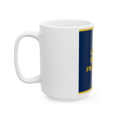 Standard of the French Community (Belgium) White Coffee Mug - Go Mug Yourself