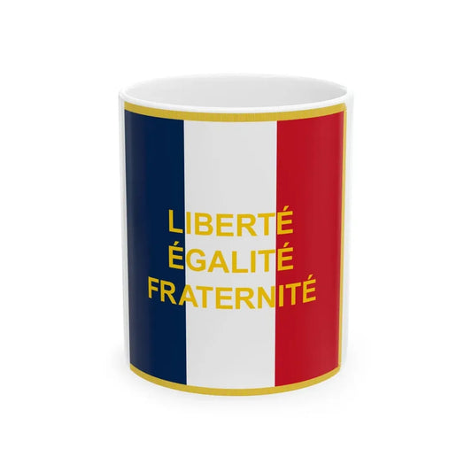Standard of the French Community (Mauritania) White Coffee Mug 11oz - Go Mug Yourself
