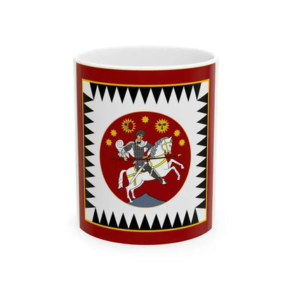 Standard of the Government of the First Republic of Georgia (Georgia) White Coffee Mug 11oz - Go Mug Yourself