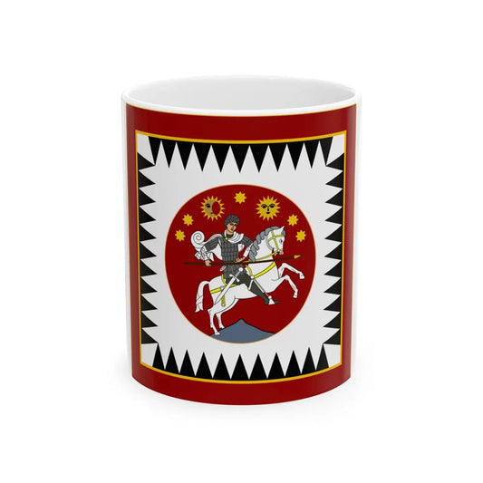 Standard of the Government of the First Republic of Georgia (Georgia) White Coffee Mug 11oz - Go Mug Yourself