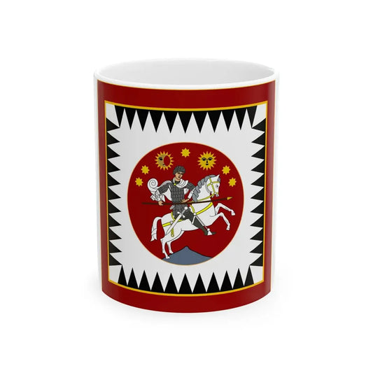 Standard of the Government of the First Republic of Georgia (Georgia) White Coffee Mug 11oz - Go Mug Yourself