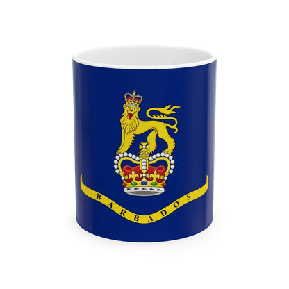 Standard of the Governor-General of Barbados (Barbados) White Coffee Mug 11oz - Go Mug Yourself