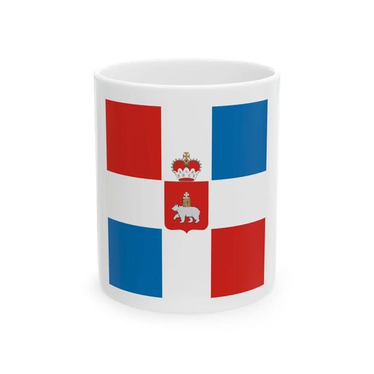 Standard of the Governor of Perm Krai (Russia) White Coffee Mug 11oz - Go Mug Yourself