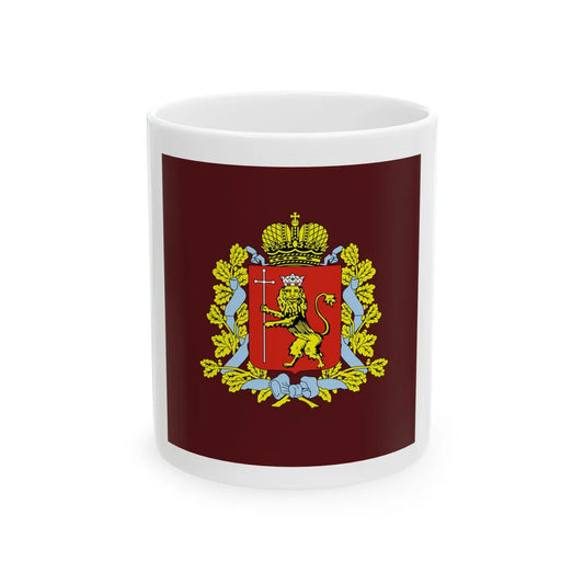 Standard of the Governor of Vladimir Oblast (Russia) White Coffee Mug 11oz - Go Mug Yourself