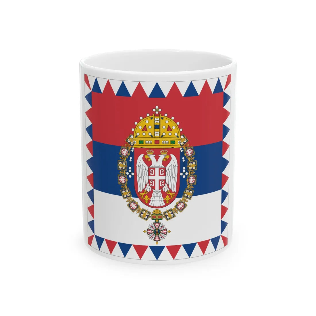 Standard of the Head of the House of Karadjordjevic (Serbia) White Coffee Mug 11oz - Go Mug Yourself