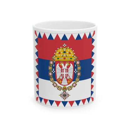 Standard of the Head of the House of Karadjordjevic (Serbia) White Coffee Mug 11oz - Go Mug Yourself