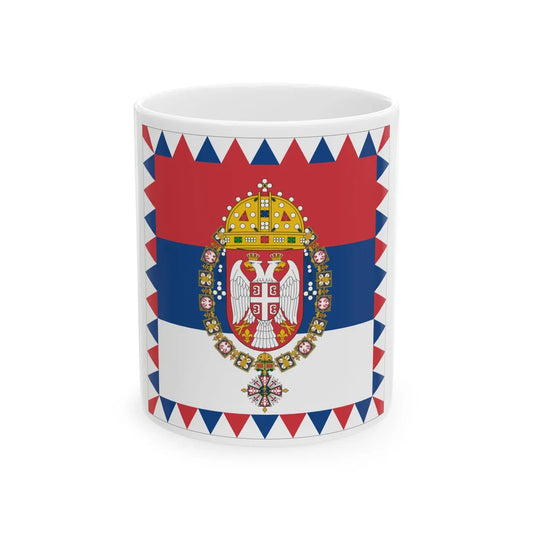 Standard of the Head of the House of Karadjordjevic (Serbia) White Coffee Mug 11oz - Go Mug Yourself