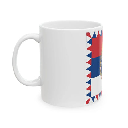 Standard of the Head of the House of Karadjordjevic (Serbia) White Coffee Mug - Go Mug Yourself