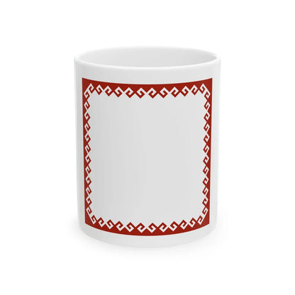 Standard of the Head of the Mari El Republic reverse (Russia) White Coffee Mug 11oz - Go Mug Yourself