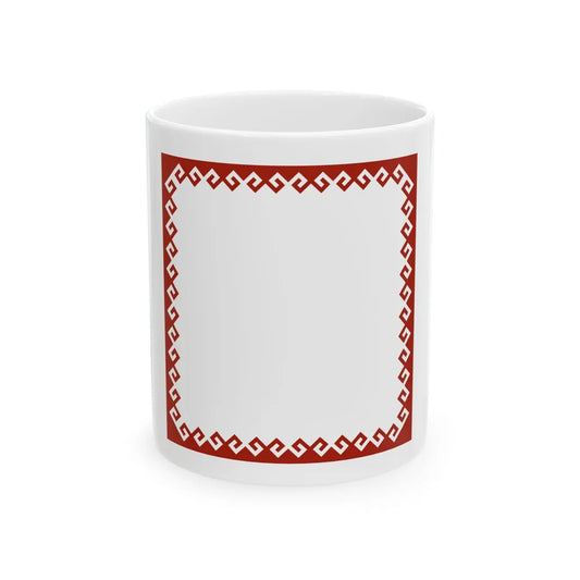 Standard of the Head of the Mari El Republic reverse (Russia) White Coffee Mug 11oz - Go Mug Yourself