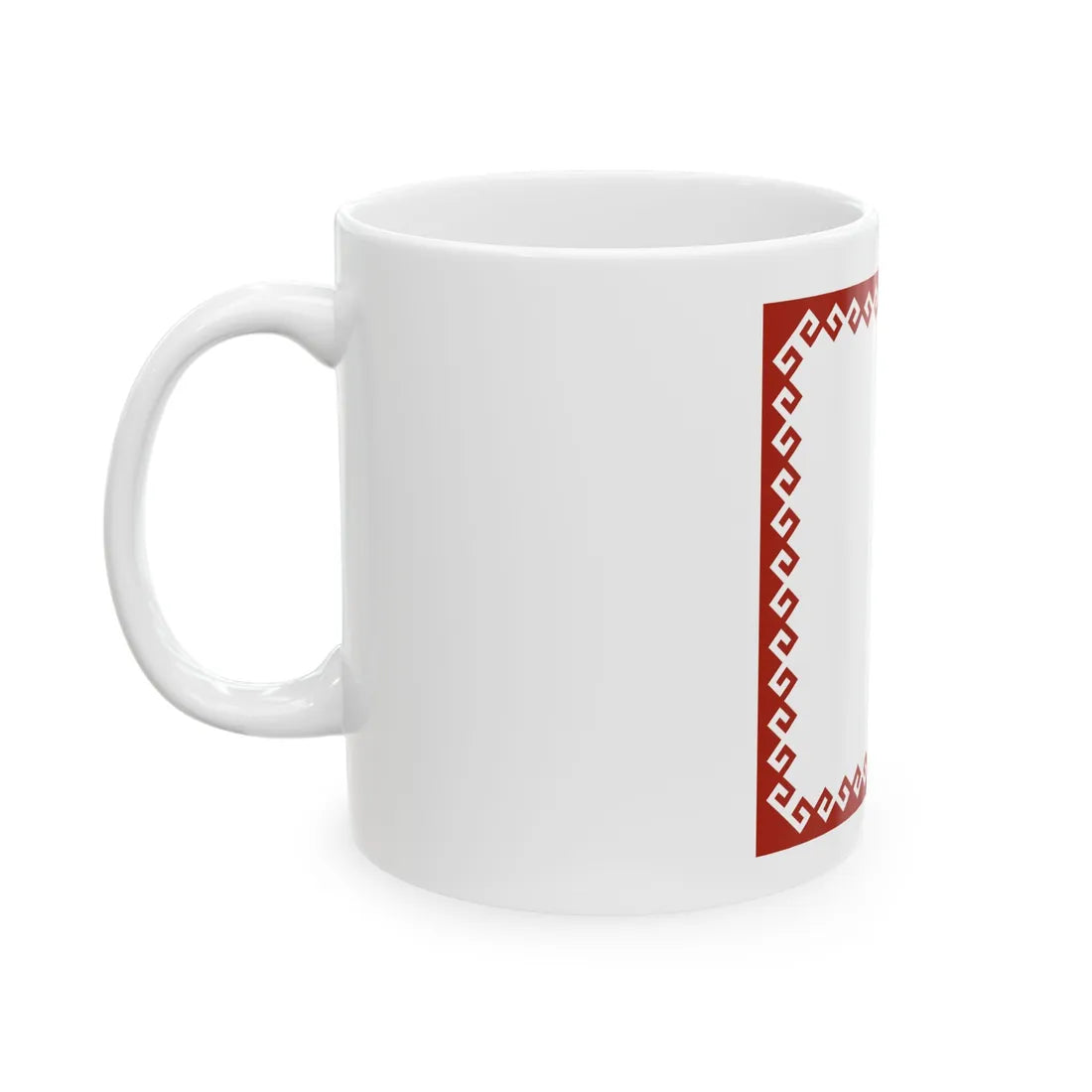 Standard of the Head of the Mari El Republic reverse (Russia) White Coffee Mug - Go Mug Yourself