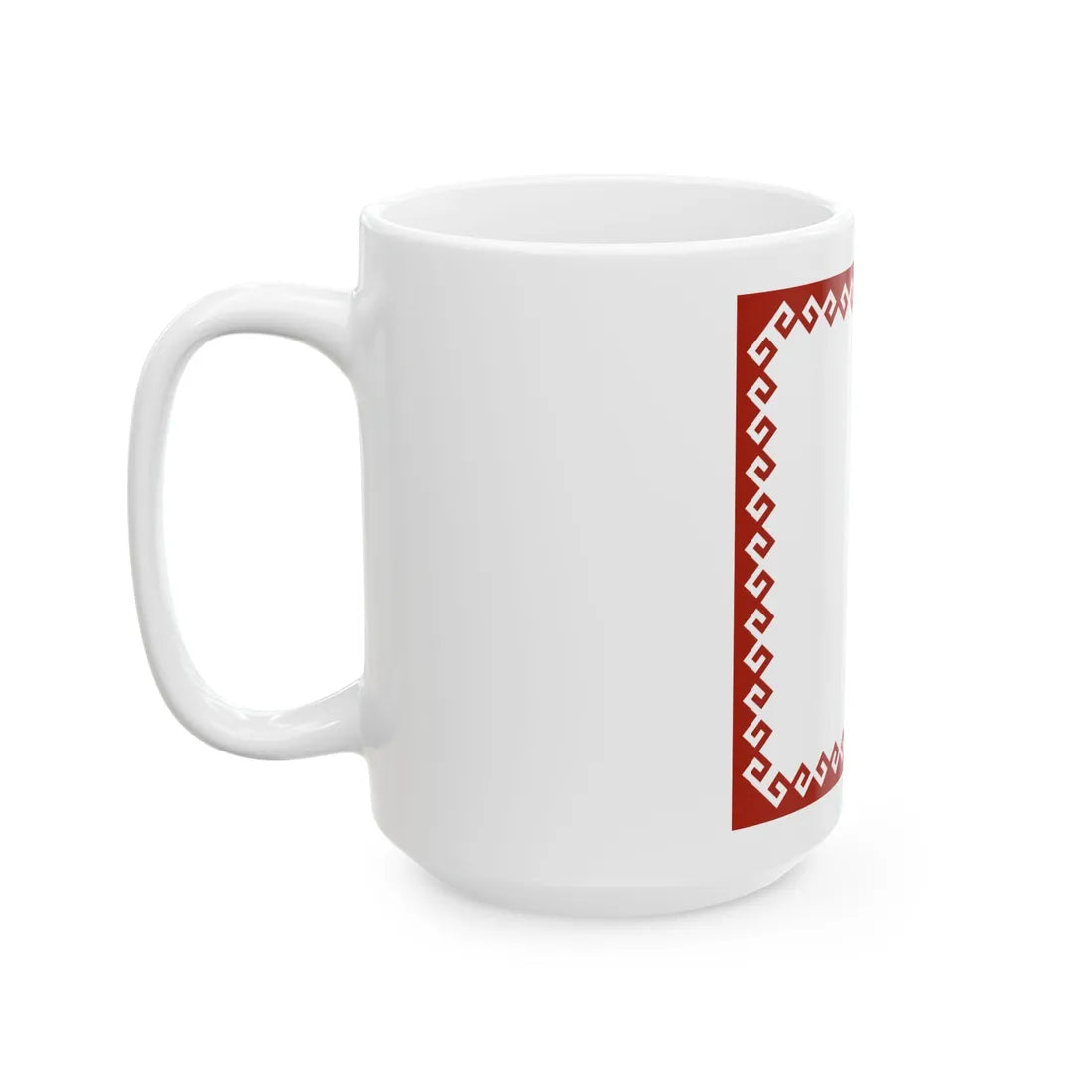Standard of the Head of the Mari El Republic reverse (Russia) White Coffee Mug - Go Mug Yourself