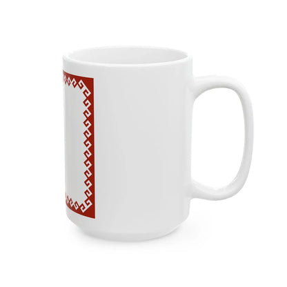 Standard of the Head of the Mari El Republic reverse (Russia) White Coffee Mug - Go Mug Yourself