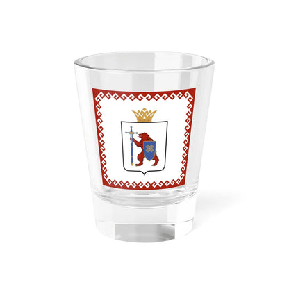 Standard of the Head of the Mari El Republic (Russia) Shot Glass 1.5oz 1.5oz - Go Mug Yourself