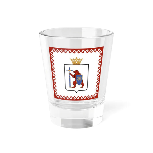 Standard of the Head of the Mari El Republic (Russia) Shot Glass 1.5oz 1.5oz - Go Mug Yourself