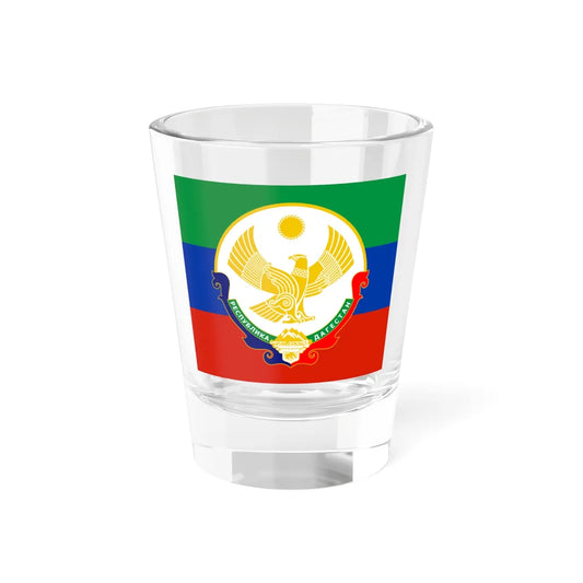 Standard of the Head of the Republic of Dagestan (Russia) Shot Glass 1.5oz 1.5oz - Go Mug Yourself