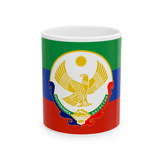 Standard of the Head of the Republic of Dagestan (Russia) White Coffee Mug 11oz - Go Mug Yourself