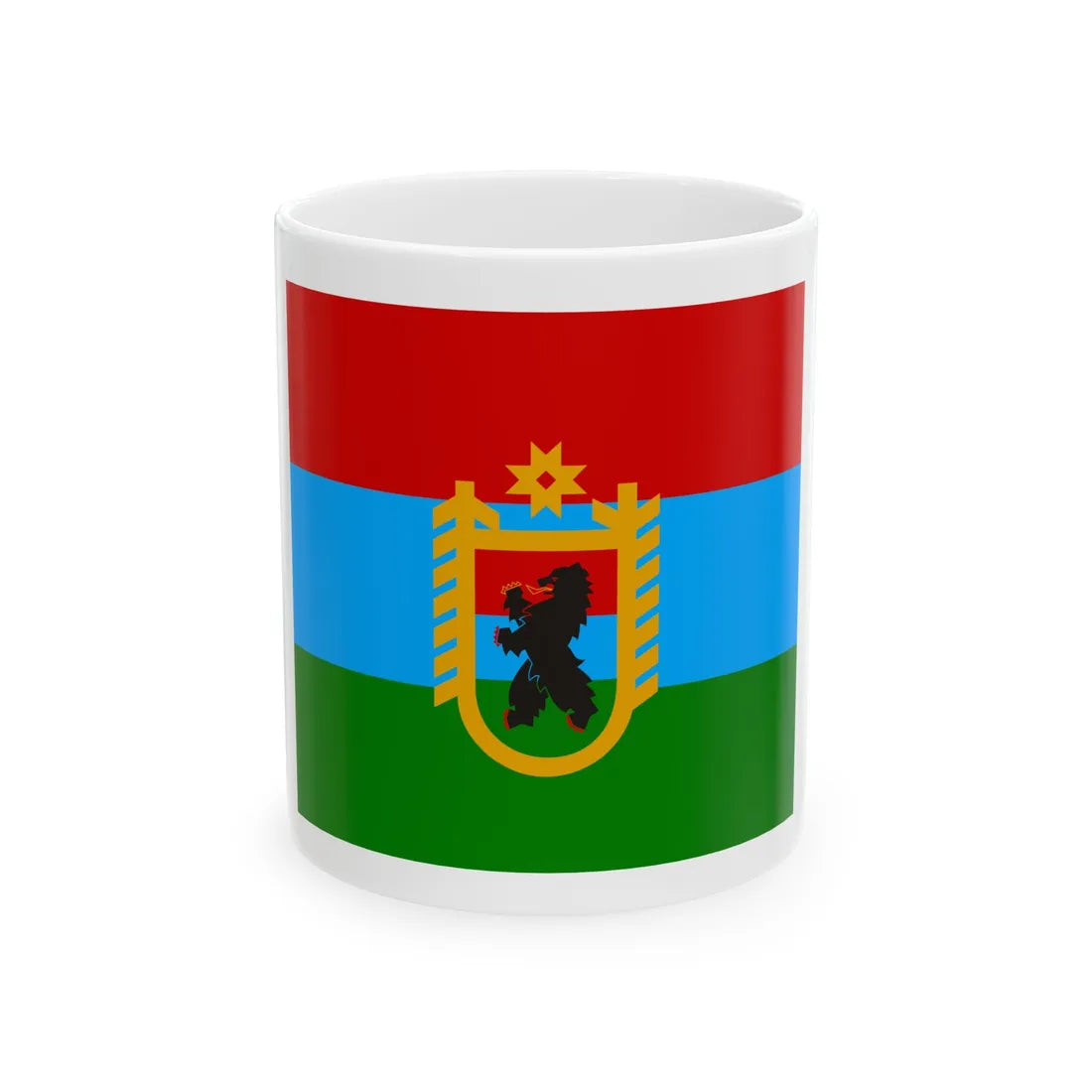Standard of the Head of the Republic of Karelia (Russia) White Coffee Mug 11oz - Go Mug Yourself
