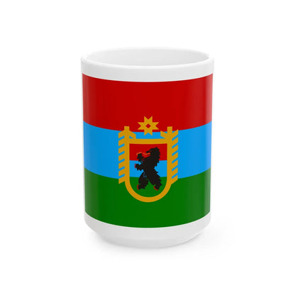 Standard of the Head of the Republic of Karelia (Russia) White Coffee Mug 15oz - Go Mug Yourself