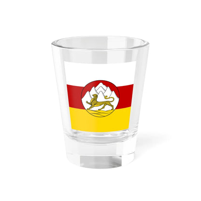 Standard of the head of the Republic of North OssetiaAlania (Russia) Shot Glass 1.5oz 1.5oz - Go Mug Yourself