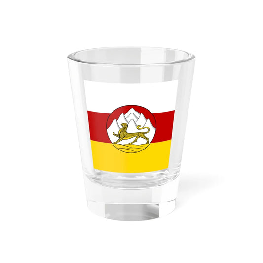 Standard of the head of the Republic of North OssetiaAlania (Russia) Shot Glass 1.5oz 1.5oz - Go Mug Yourself