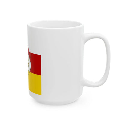 Standard of the head of the Republic of North OssetiaAlania (Russia) White Coffee Mug - Go Mug Yourself