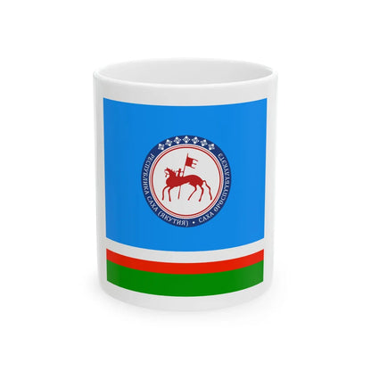 Standard of the Head of the Sakha Yakut Republic (Russia) White Coffee Mug 11oz - Go Mug Yourself