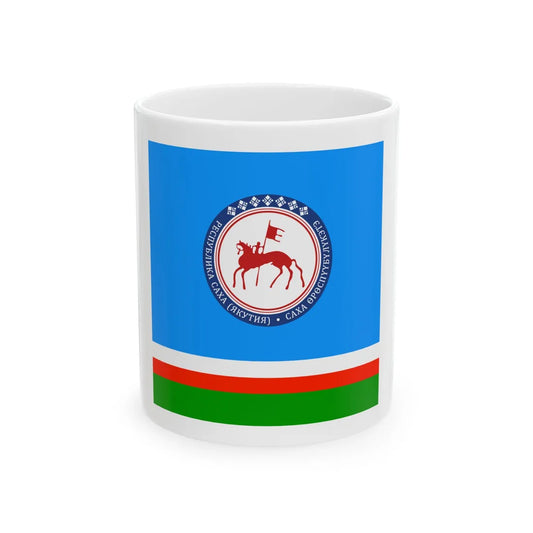 Standard of the Head of the Sakha Yakut Republic (Russia) White Coffee Mug 11oz - Go Mug Yourself