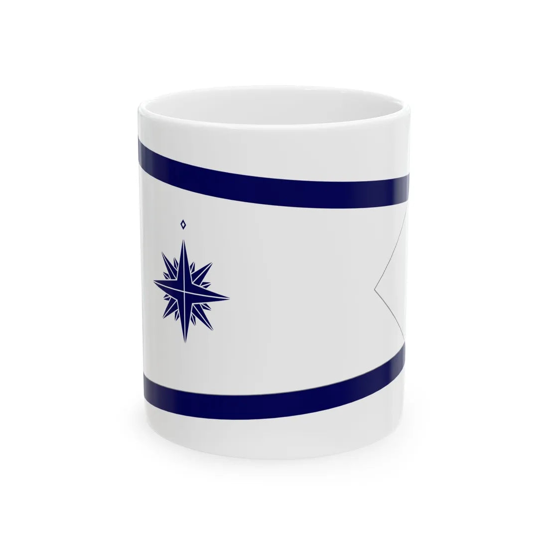 Standard of the Japan Coast Guard Commandant-bordered (Japan) White Coffee Mug 11oz - Go Mug Yourself