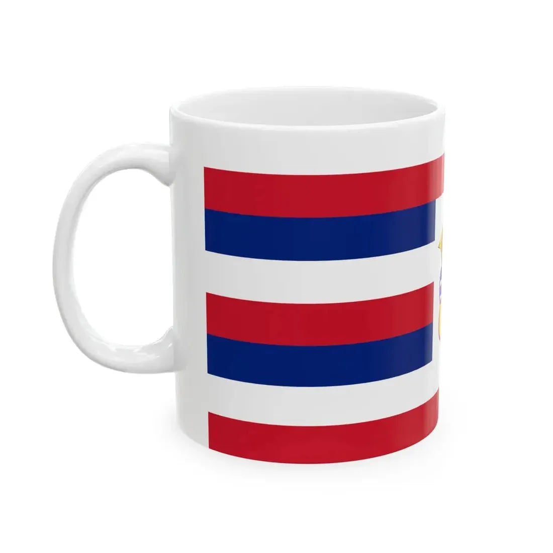 Standard of the King Kalakaua (United States) White Coffee Mug - Go Mug Yourself