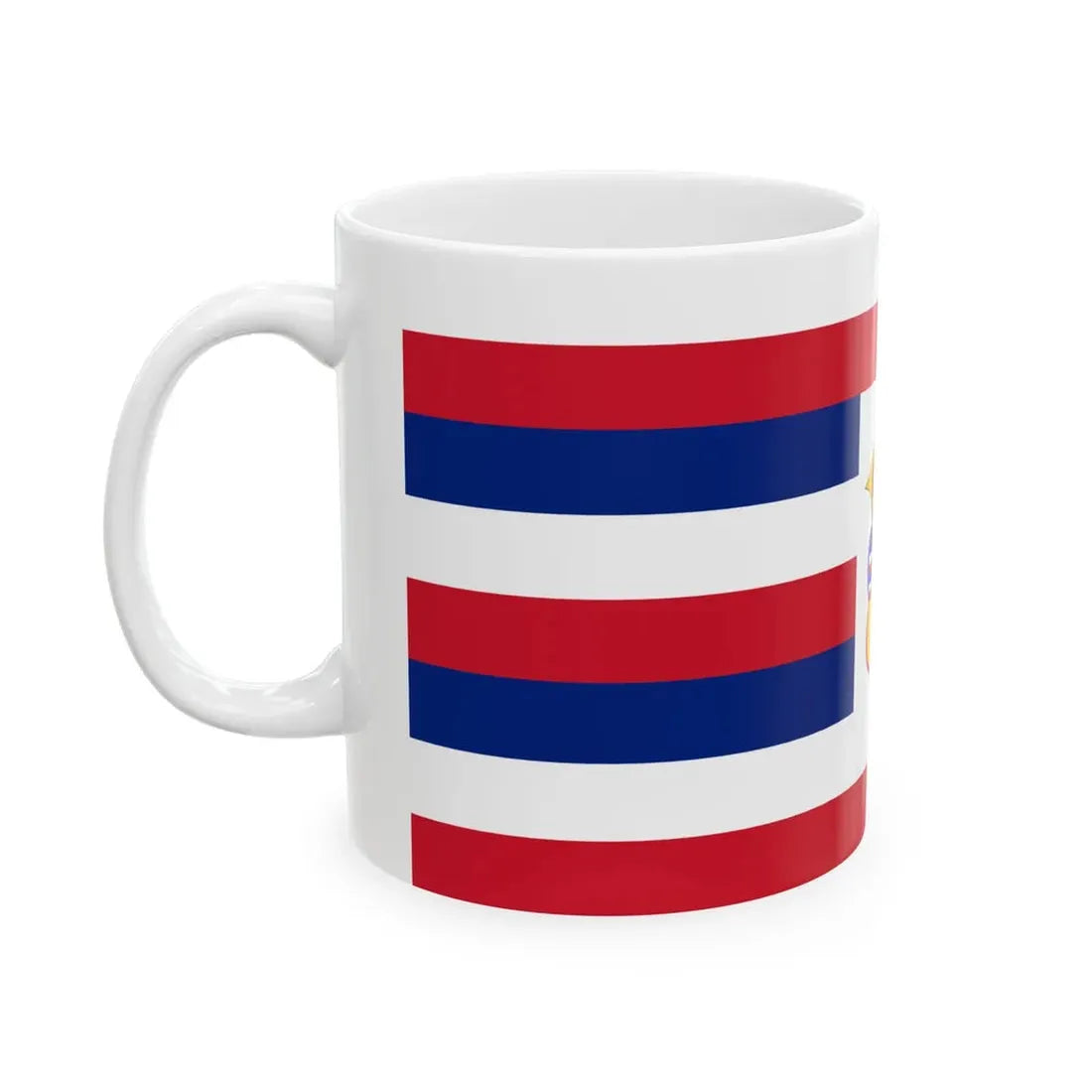 Standard of the King Kalakaua (United States) White Coffee Mug - Go Mug Yourself