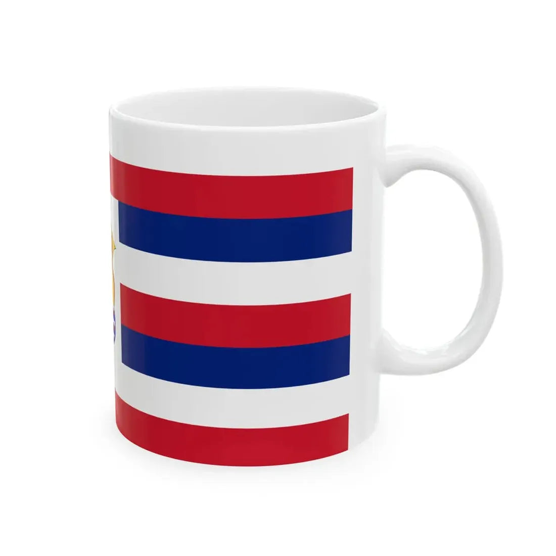 Standard of the King Kalakaua (United States) White Coffee Mug - Go Mug Yourself