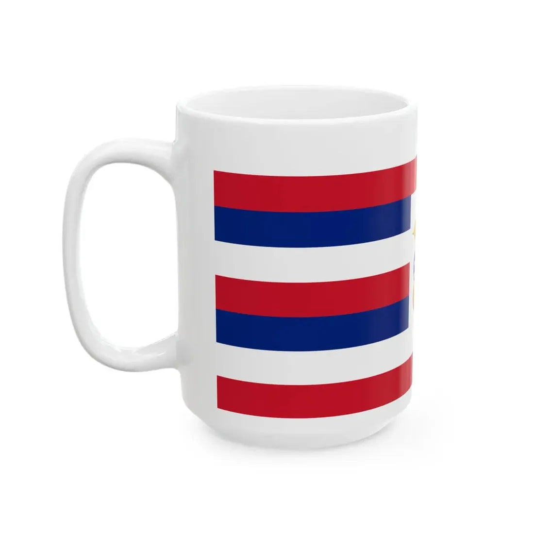 Standard of the King Kalakaua (United States) White Coffee Mug - Go Mug Yourself